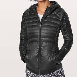 Lululemon black “Down For a Run” winter running jacket